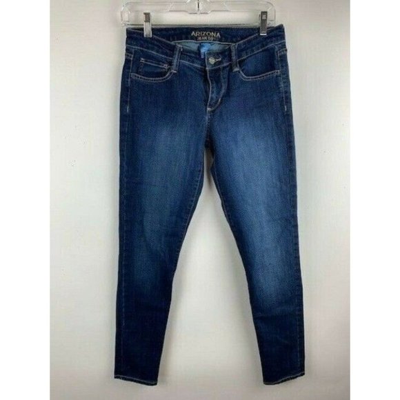 Arizona Jeans Size 5 Juniors Skinny Stretch Dark Wash - Picture 1 of 5